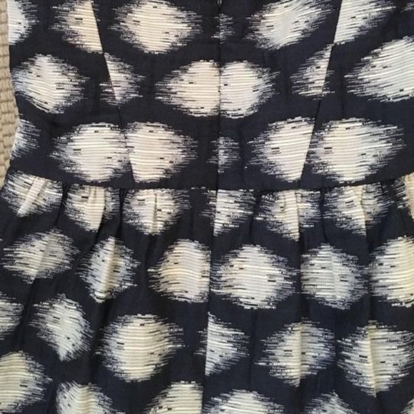 Shoshanna Blue White Polka Dot Sweetheart Neck Strapless Dress Sz 6 #126 - Picture 8 of 9